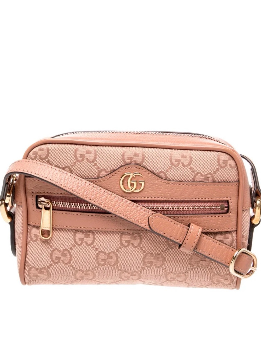 Authentic Dusty Rose GG Supreme Crossbody Bag